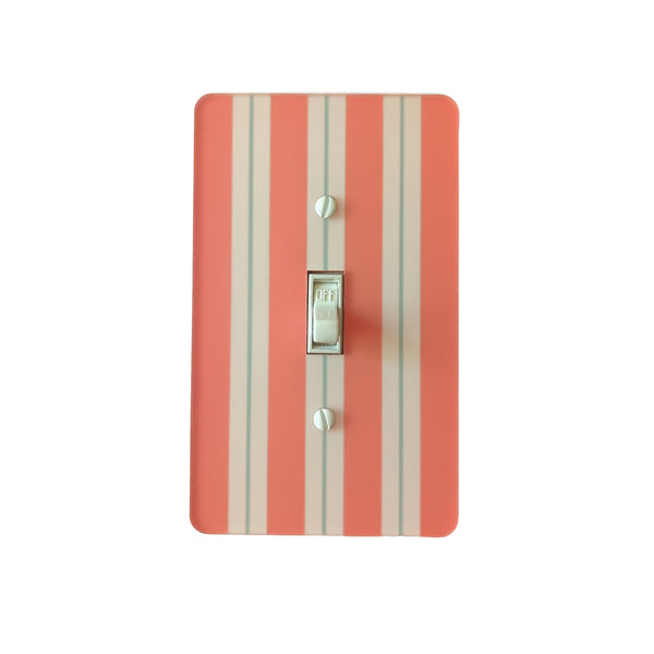 Cabana Pinstripe Switch Plate and Outlet Covers