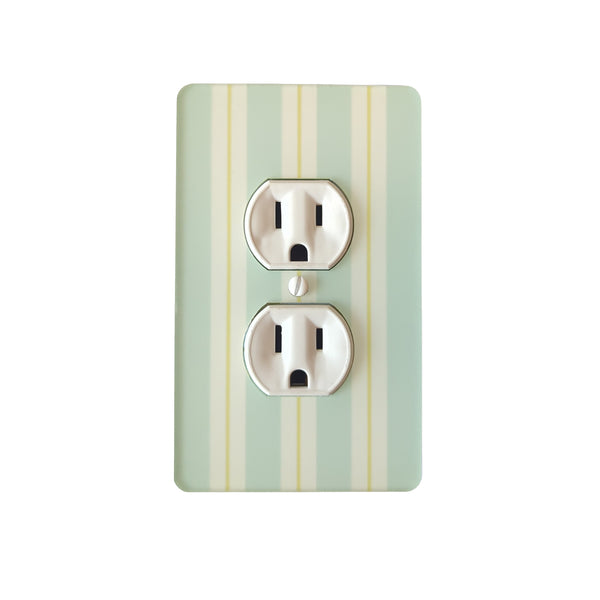 Cabana Pinstripe Switch Plate and Outlet Covers