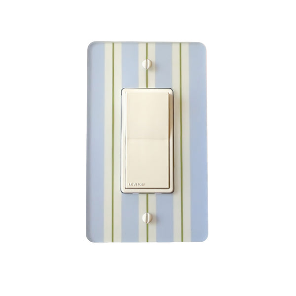 Cabana Pinstripe Switch Plate and Outlet Covers