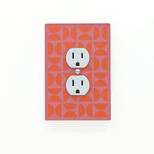 Bauhaus Semicircles Switch Plate and Outlet Covers - Multiple Colors