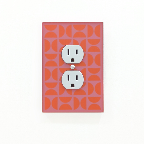 Bauhaus Semicircles Switch Plate and Outlet Covers - Multiple Colors