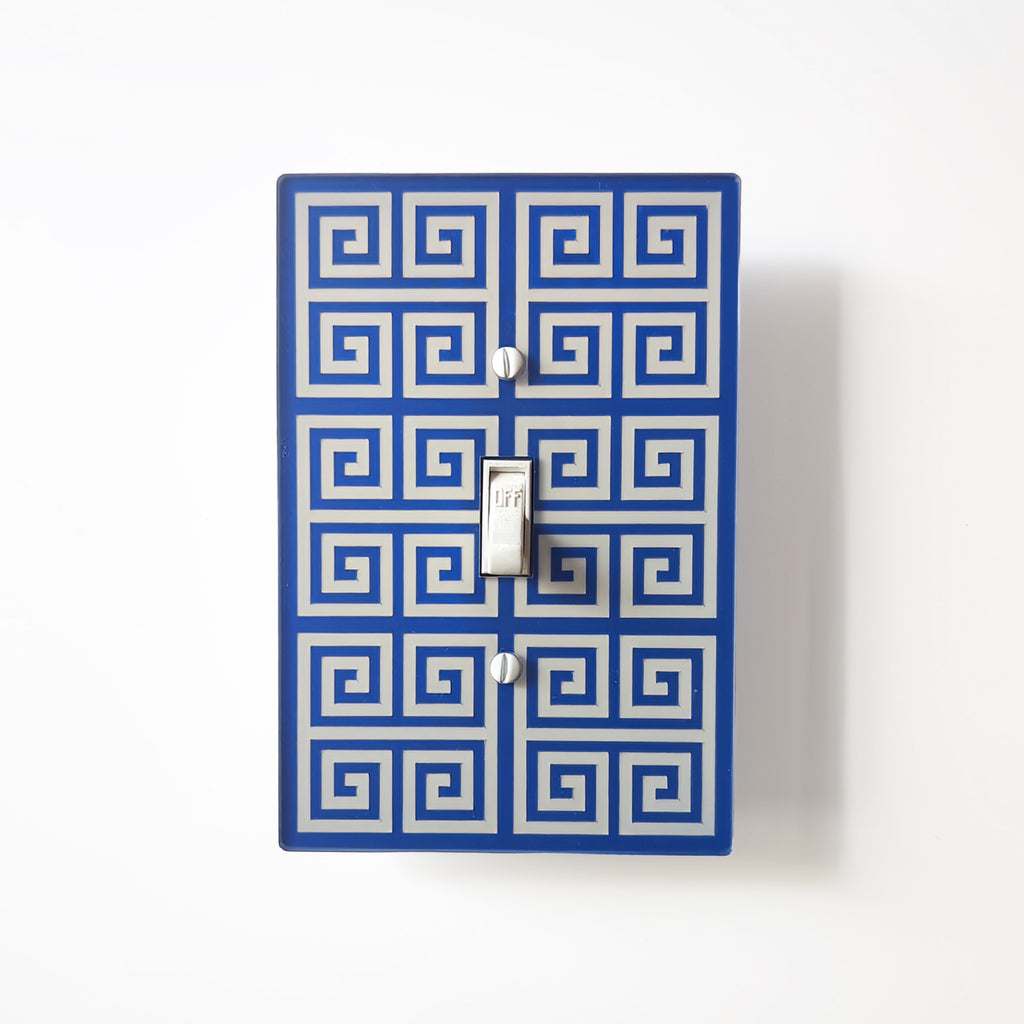 Greek Outlets Greek Key Switch Plate and Outlet Covers – Poppy and Honey Bee