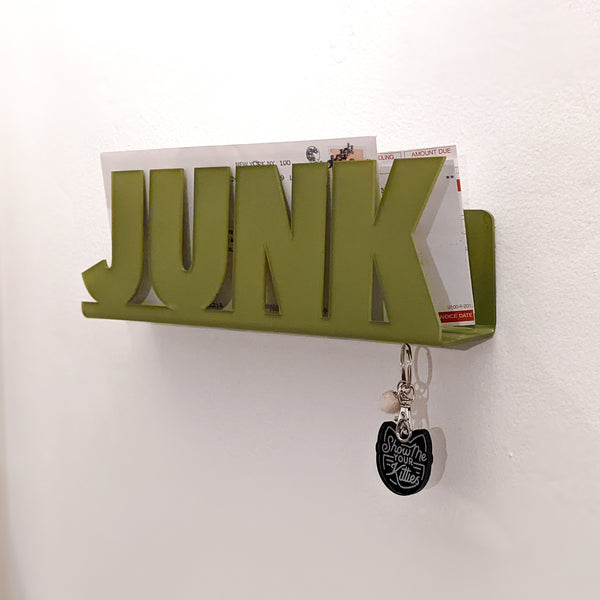 "Junk" Wall Hanging Mail Holder