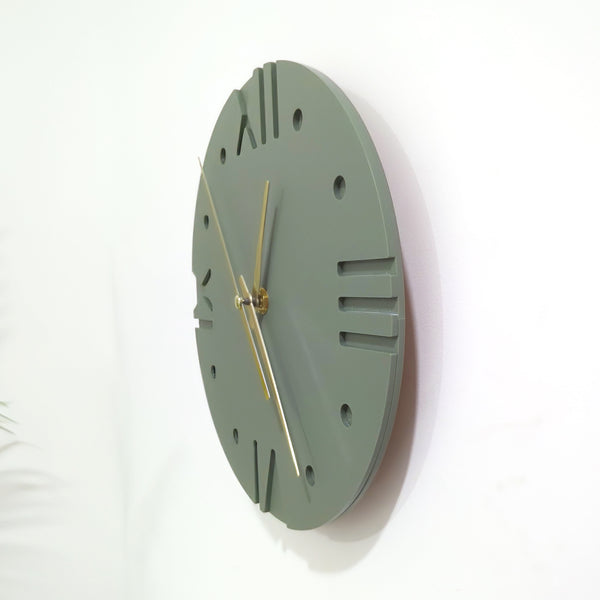 Modern Roman Numerals Wall Clock