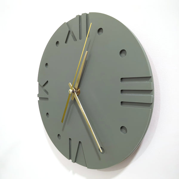 Modern Roman Numerals Wall Clock