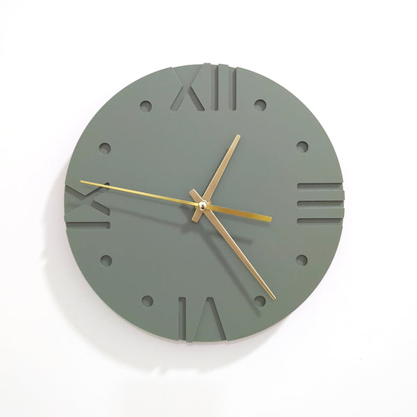 Modern Roman Numerals Wall Clock