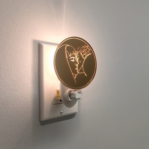 Stairwell Kiss Mirrored Acrylic Night Light