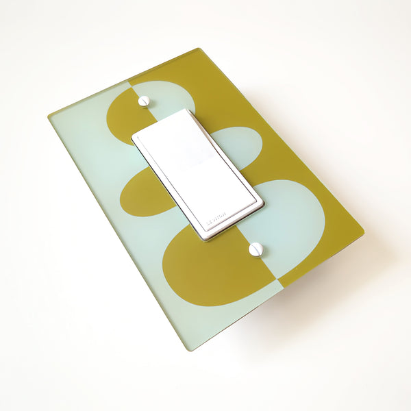 Retro Sculptural Form Switch Plate and Outlet Covers - Multiple Colors