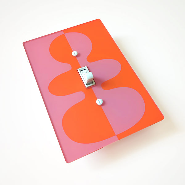 Retro Sculptural Form Switch Plate and Outlet Covers - Multiple Colors