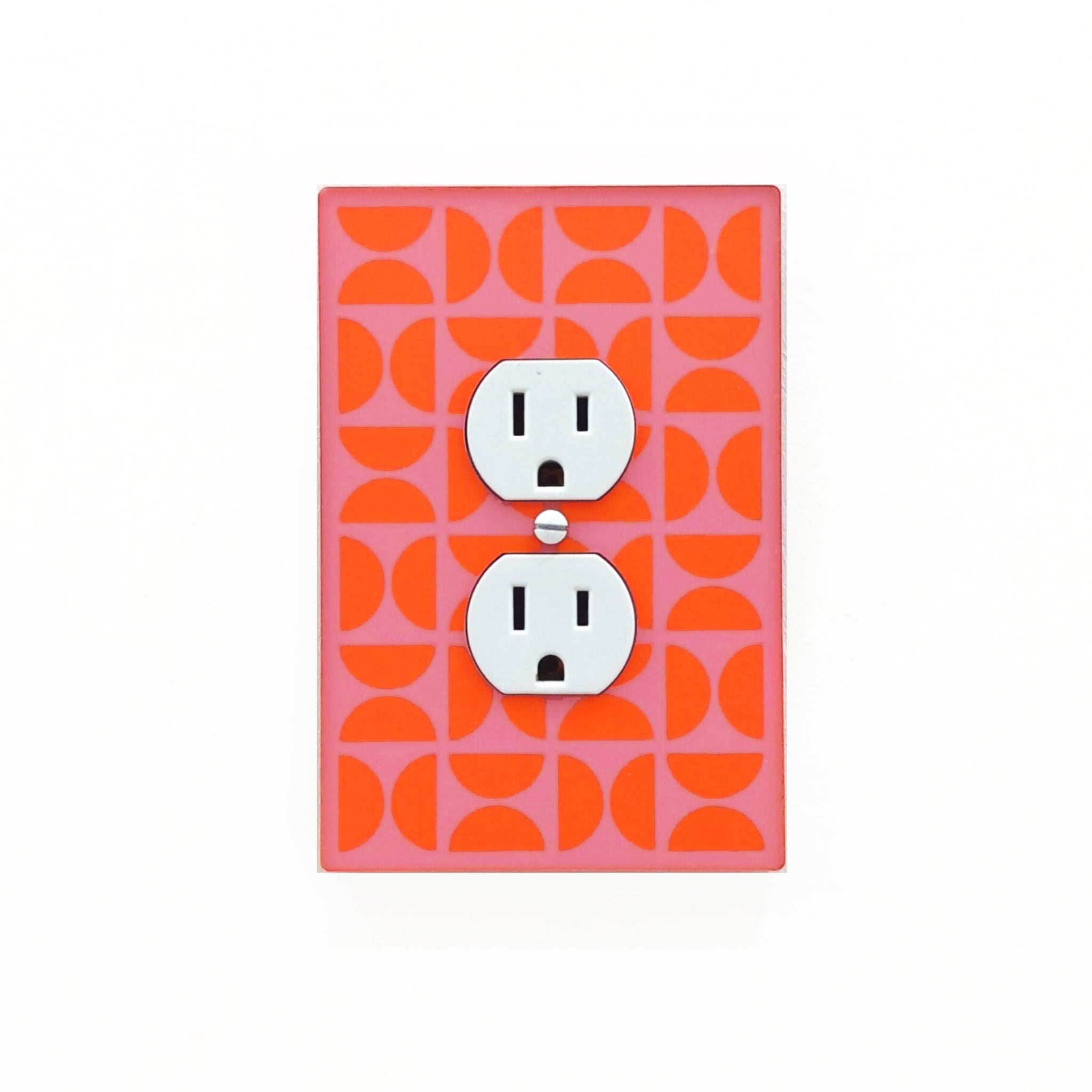 Bauhaus Semicircles Switch Plate and Outlet Covers - Multiple Colors