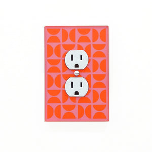 Bauhaus Semicircles Switch Plate and Outlet Covers - Multiple Colors