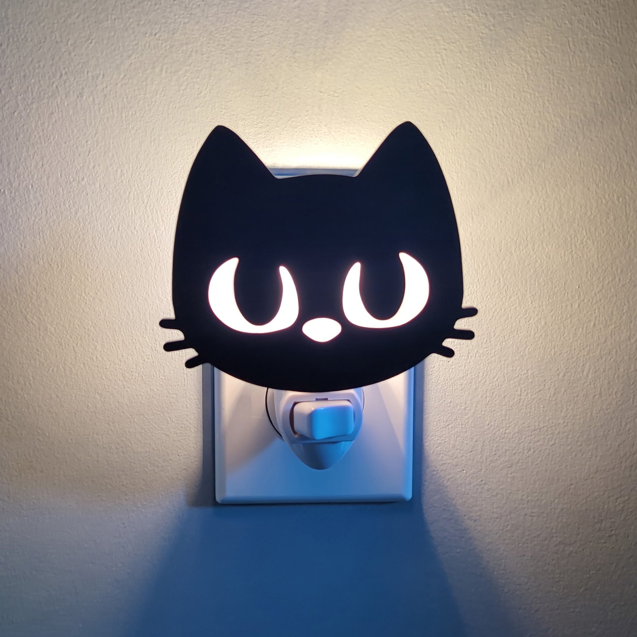 Black Cat Acrylic Night Light