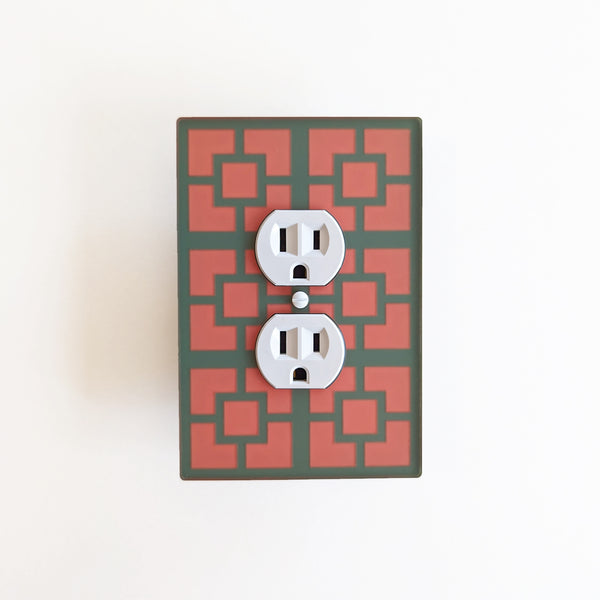 Breeze Block Switch Plate Cover - Pattern A