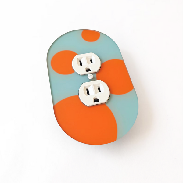 Bubbles Oval Switch Plate Cover