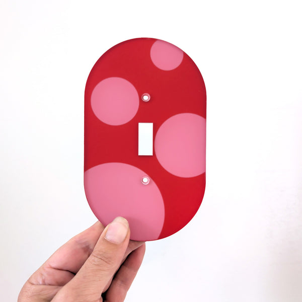 Bubbles Oval Switch Plate Cover