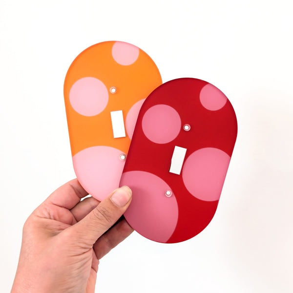 Bubbles Oval Switch Plate Cover