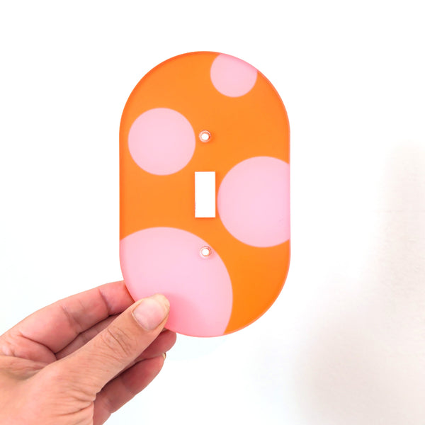 Bubbles Oval Switch Plate Cover