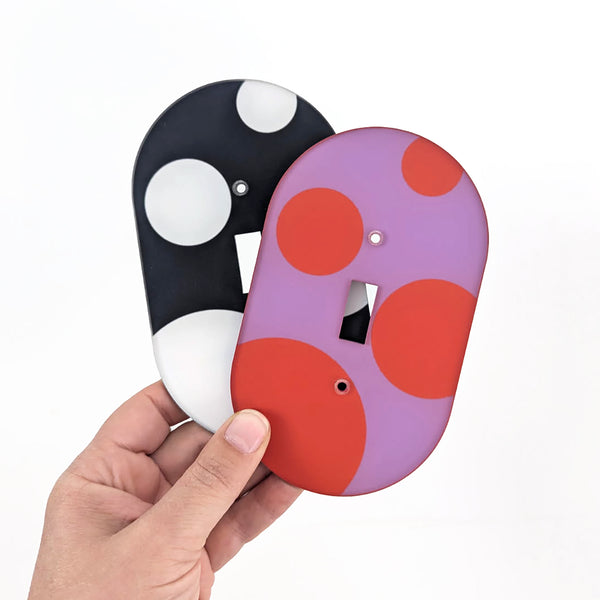 Bubbles Oval Switch Plate Cover