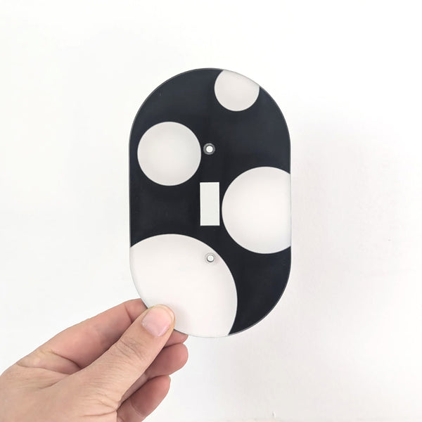 Bubbles Oval Switch Plate Cover