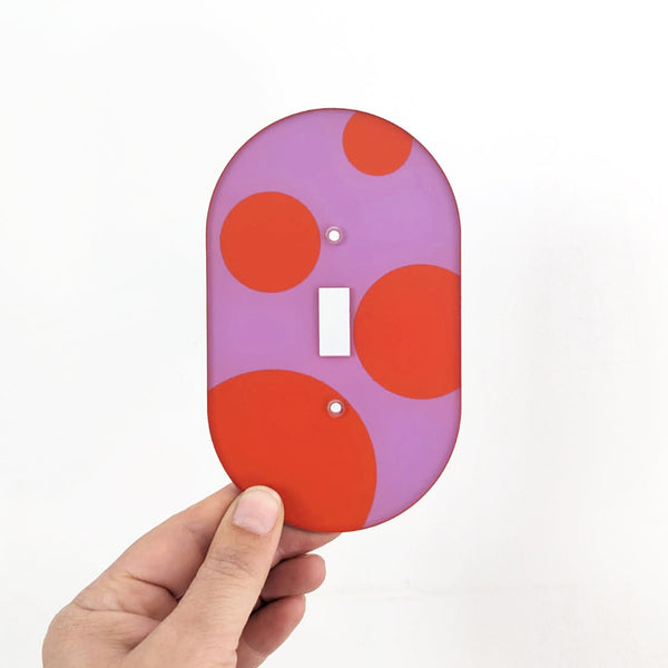 Bubbles Oval Switch Plate Cover