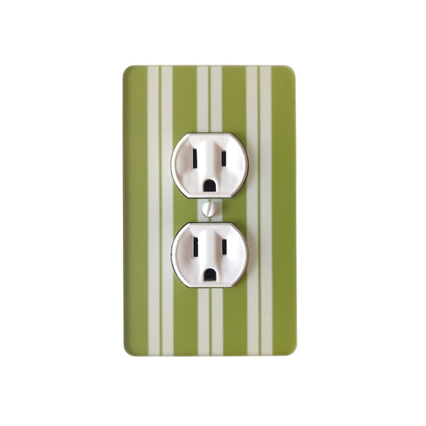Cabana Pinstripe Switch Plate and Outlet Covers