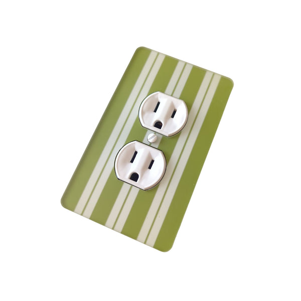 Cabana Pinstripe Switch Plate and Outlet Covers