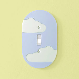 Sky of Clouds Oval Switch Plate Cover