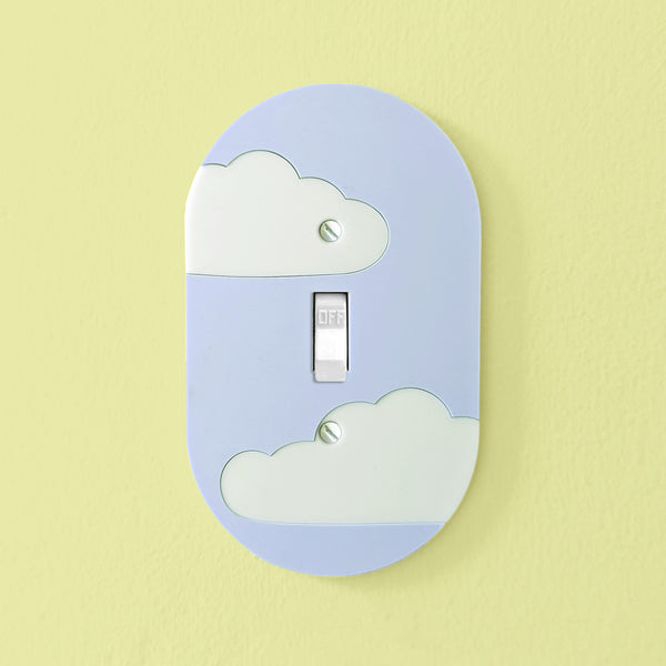 Sky of Clouds Oval Switch Plate Cover