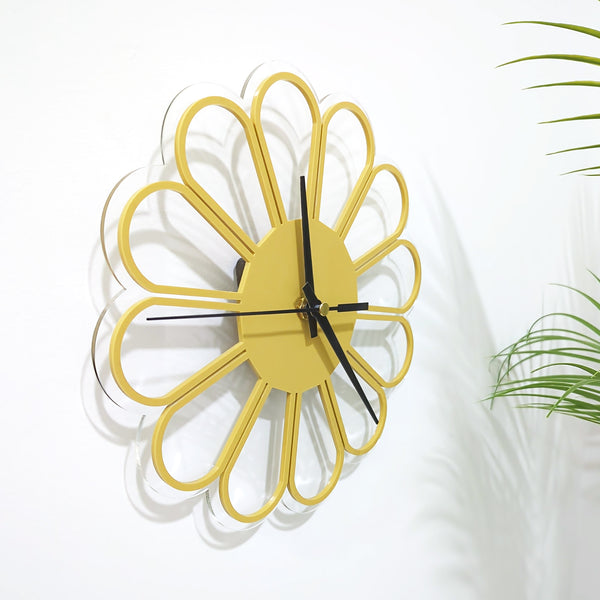 Minimalist Flower Acrylic Wall Clock