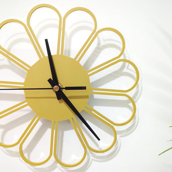 Minimalist Flower Acrylic Wall Clock