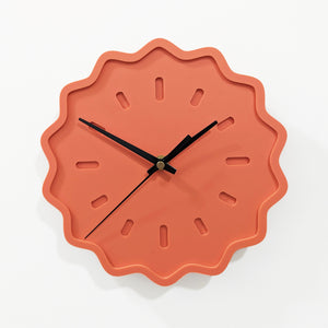 Monochrome Fluted Geometric Acrylic Wall Clock