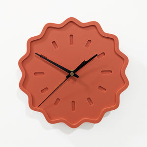 Monochrome Fluted Geometric Acrylic Wall Clock