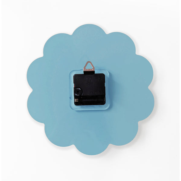 Framed Flower Layered Acrylic Wall Clock - Dusty Blues