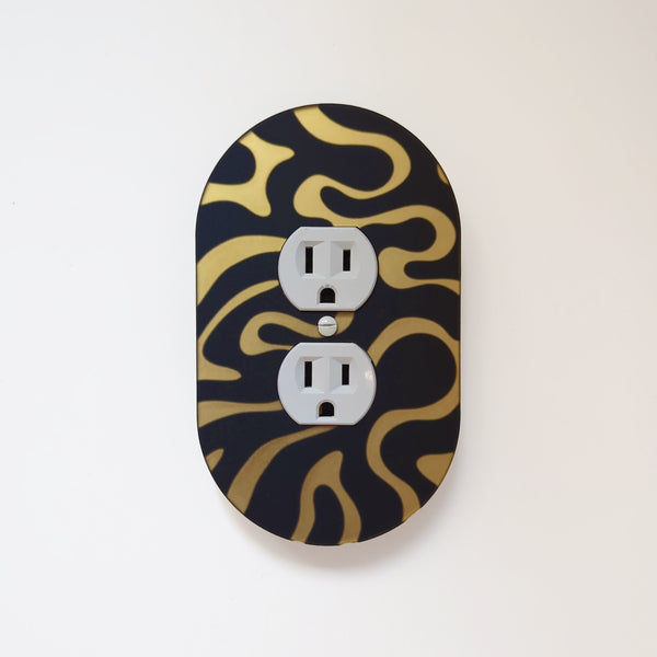 Groovy Tiger Stripe Light Switch Cover