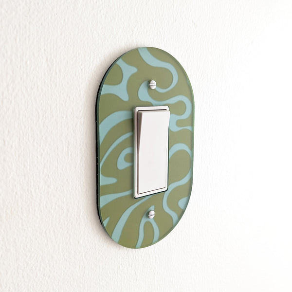 Groovy Tiger Stripe Light Switch Cover
