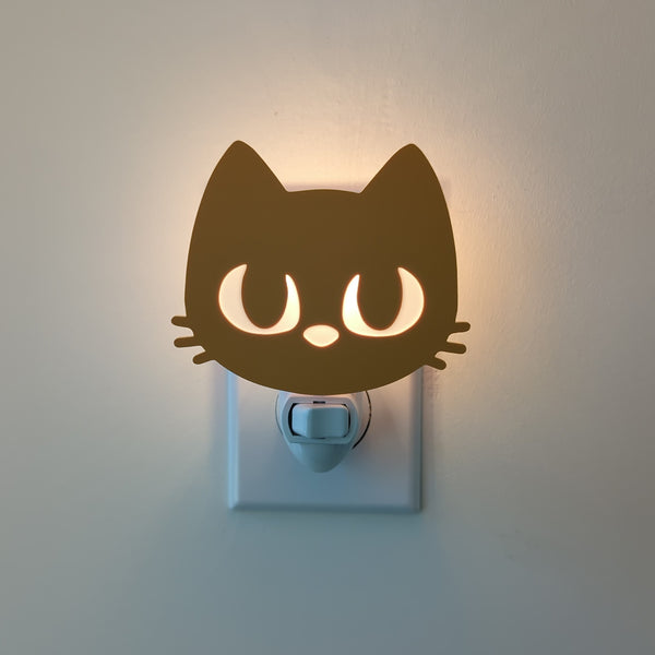 Orange Cat Acrylic Night Light