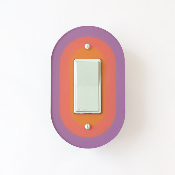 Retro Oval Switch Plate Cover