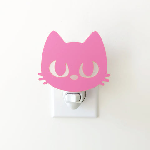 Pink Cat Acrylic Night Light