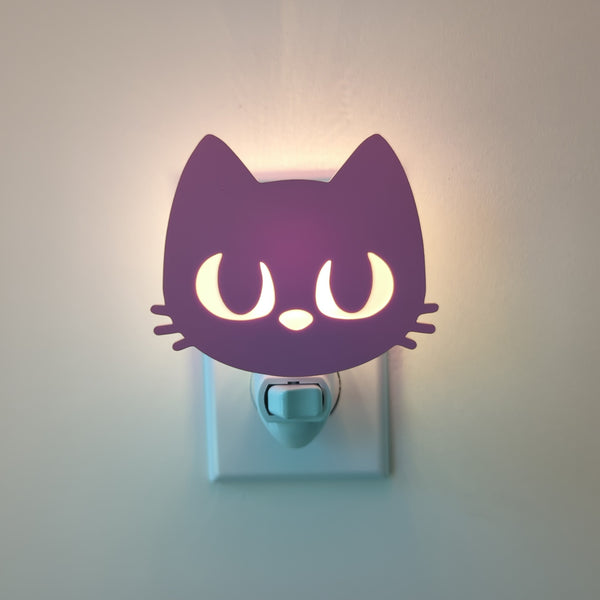 Pink Cat Acrylic Night Light