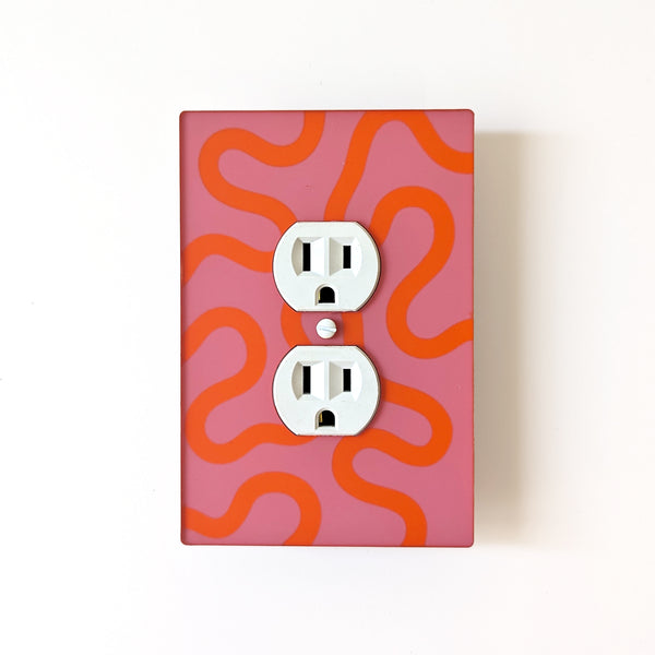 Playful Squiggles Switch Plate and Outlet Covers - Multiple Colors