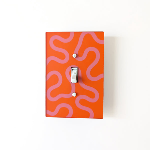 Playful Squiggles Switch Plate and Outlet Covers - Multiple Colors