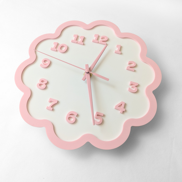 Framed Flower Layered Acrylic Wall Clock