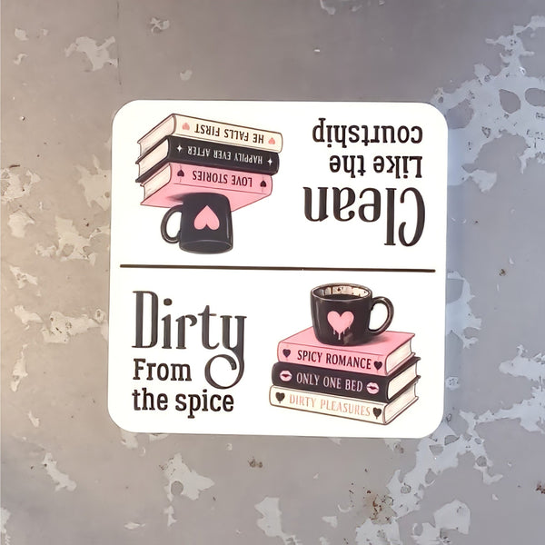 Romance Readers Clean or Dirty Dishwasher Magnet