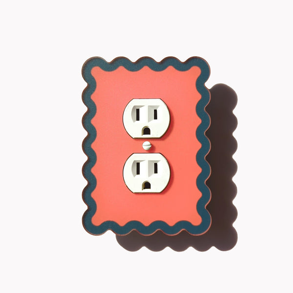 Squiggly Wiggly Switch Plate and Outlet Covers - Multiple Colors