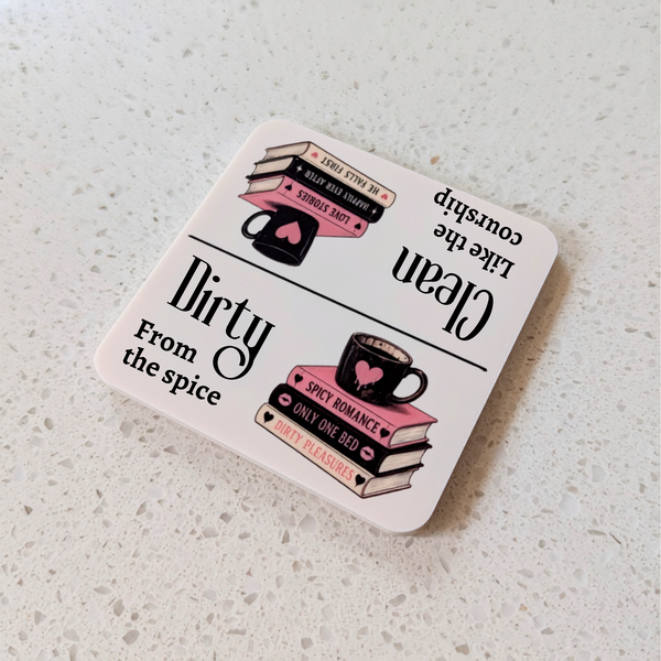 Romance Readers Clean or Dirty Dishwasher Magnet