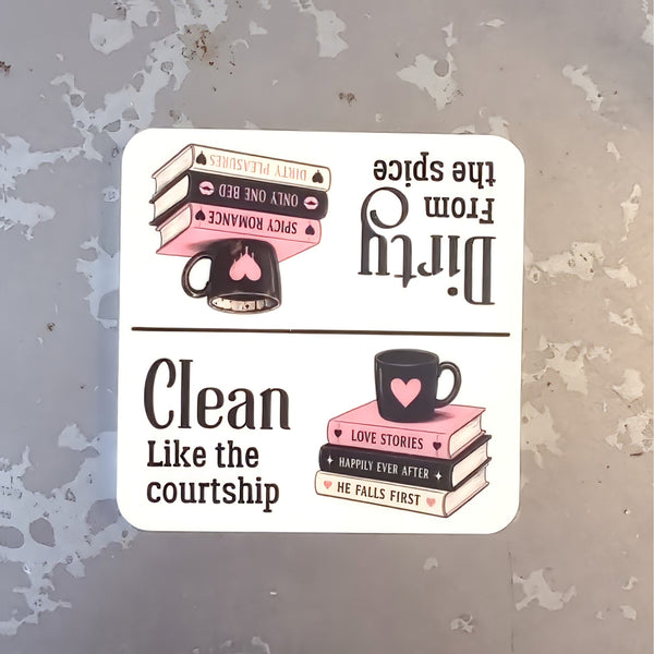 Romance Readers Clean or Dirty Dishwasher Magnet