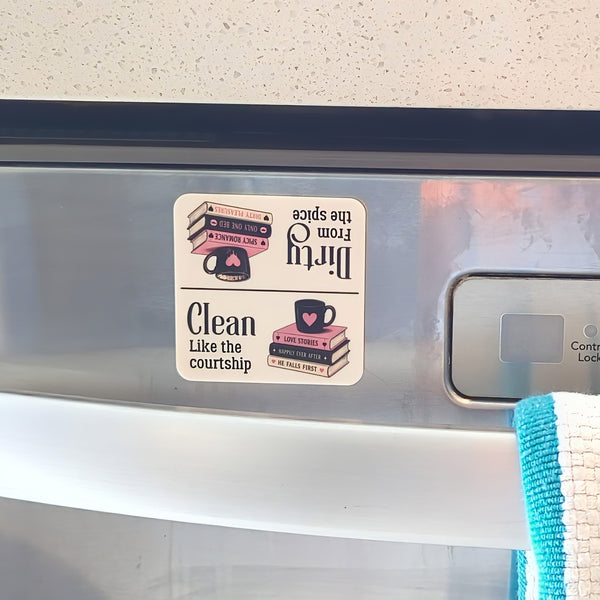 Romance Readers Clean or Dirty Dishwasher Magnet