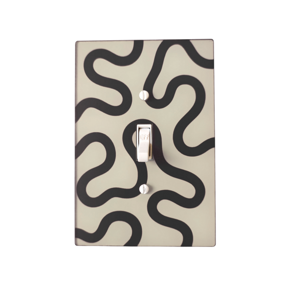 Playful Squiggles Switch Plate and Outlet Covers - Multiple Colors