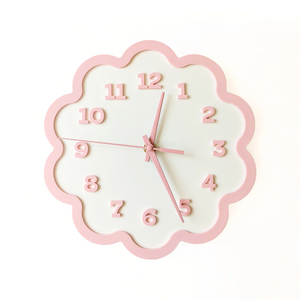 Framed Flower Layered Acrylic Wall Clock