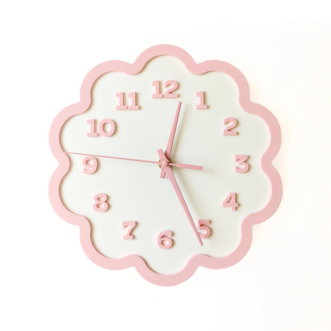 Framed Flower Layered Acrylic Wall Clock